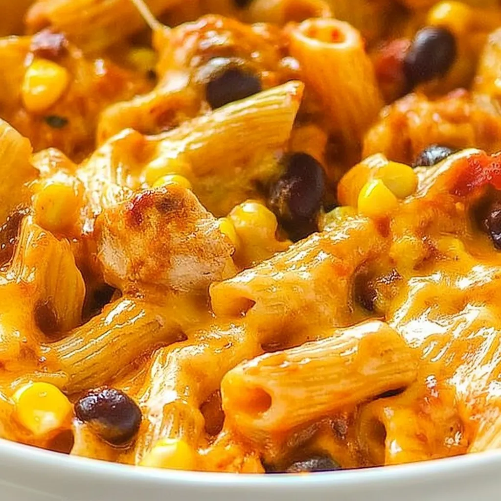 BBQ Chicken Pasta Bake