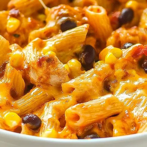 BBQ Chicken Pasta Bake