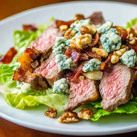 Steak Bacon Walnut Blue Cheese  Caesar Salad