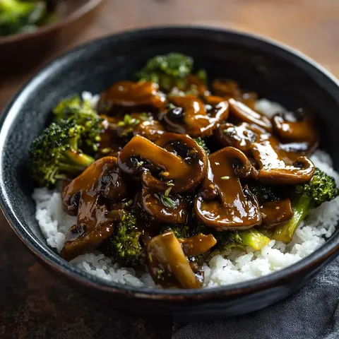 Vegan Teriyaki Oyster Mushrooms