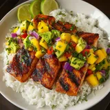 Salmon Mango Salsa Dish