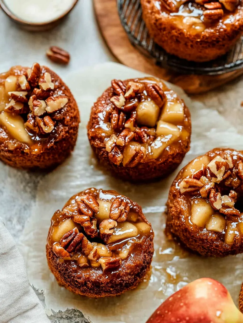 Caramel Apple Mini Cakes