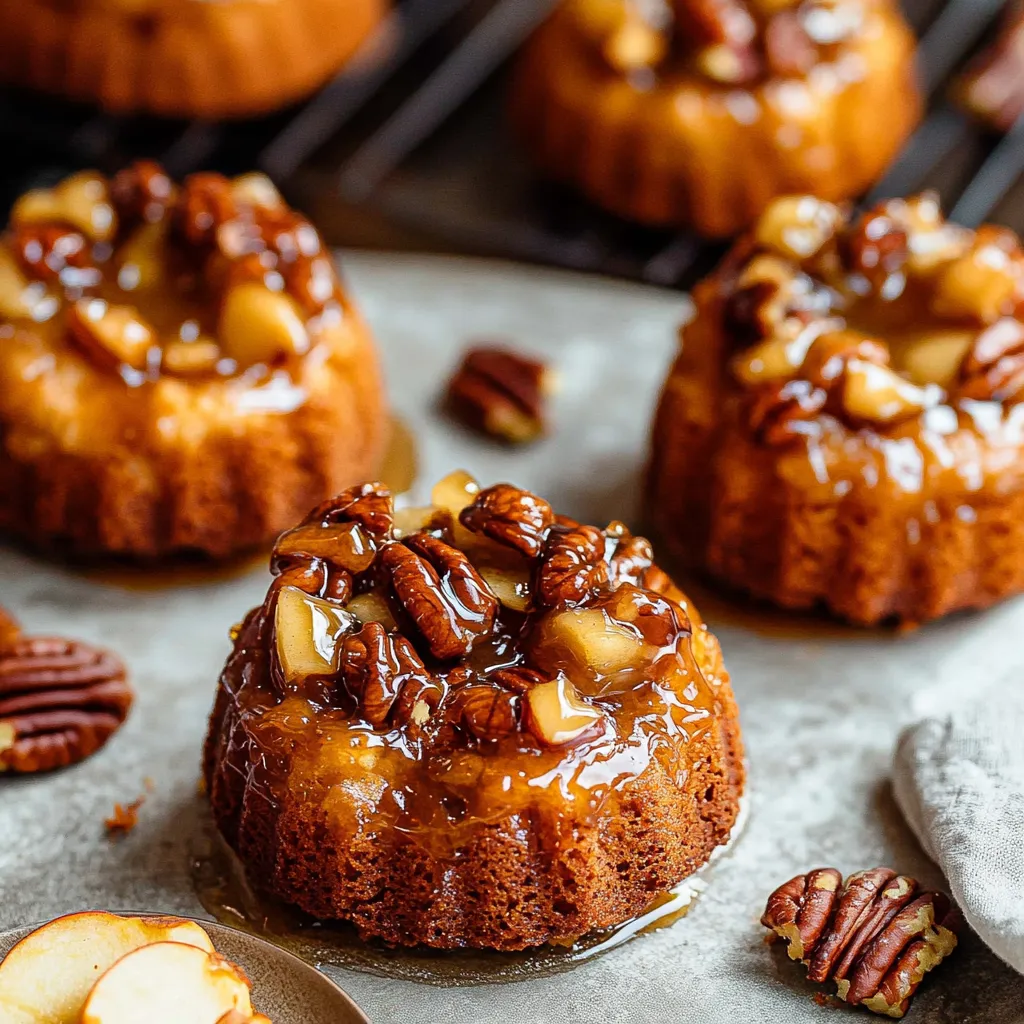 Caramel Apple Mini Cakes