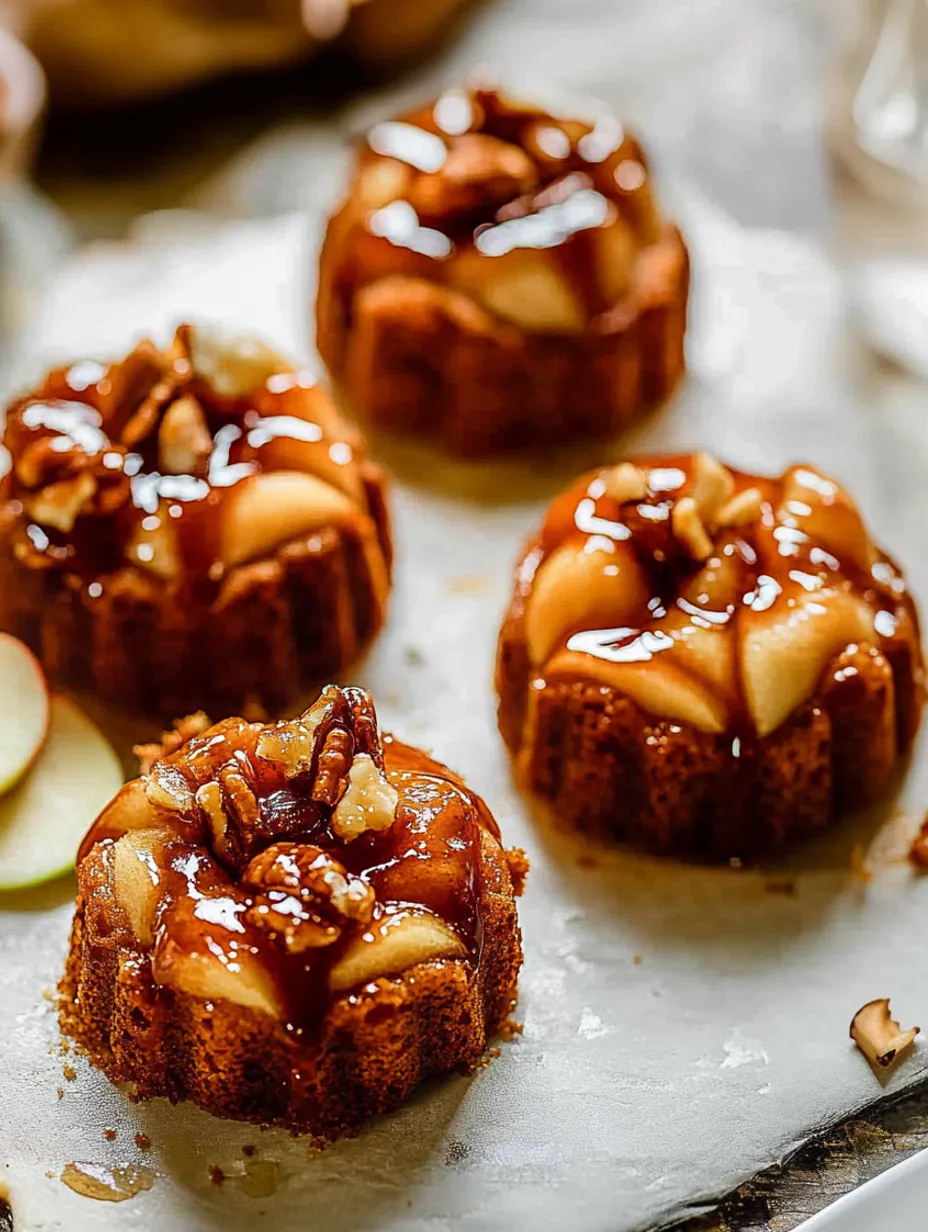 Caramel Apple Mini Cakes