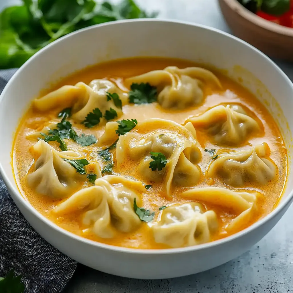 Delicious Curry Dumpling Soup