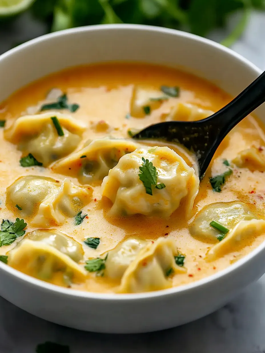 Delicious Curry Dumpling Soup