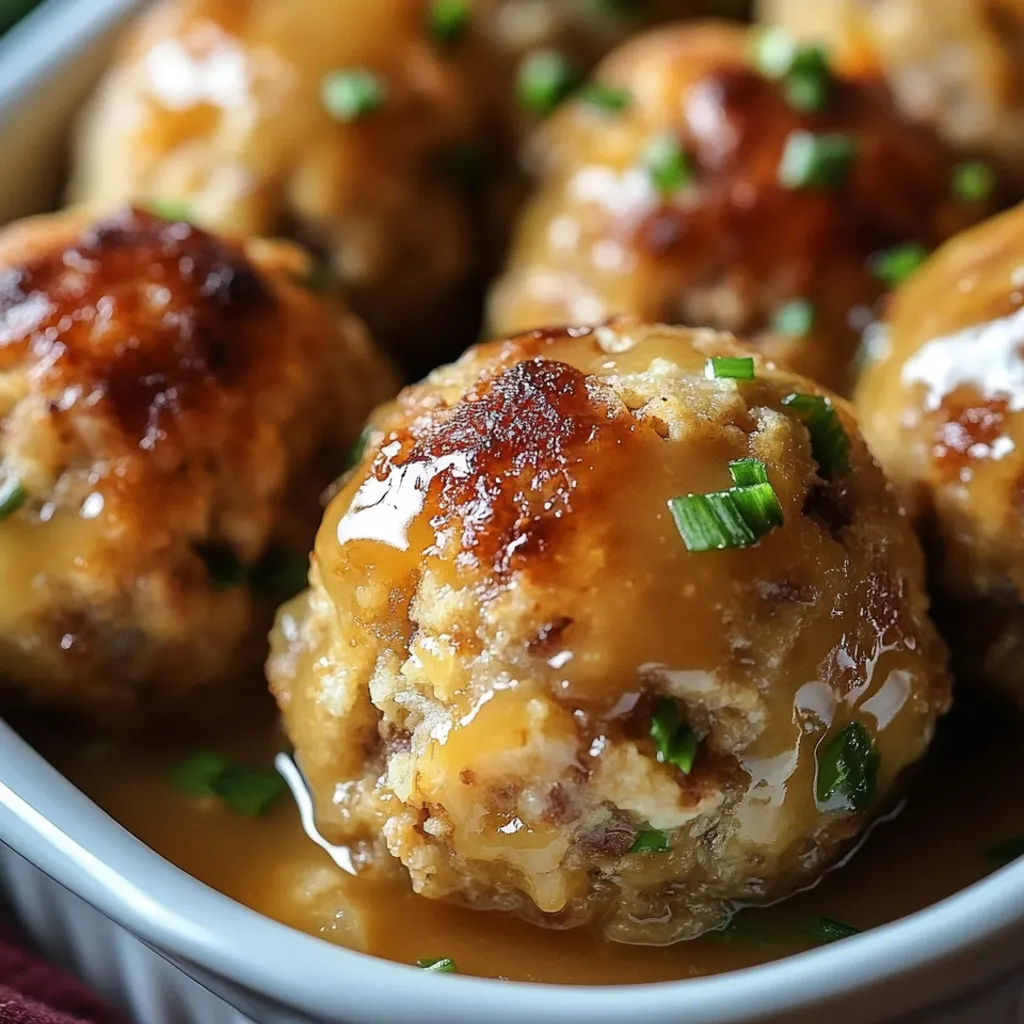 A bowl of leftover turkey stuffing balls.