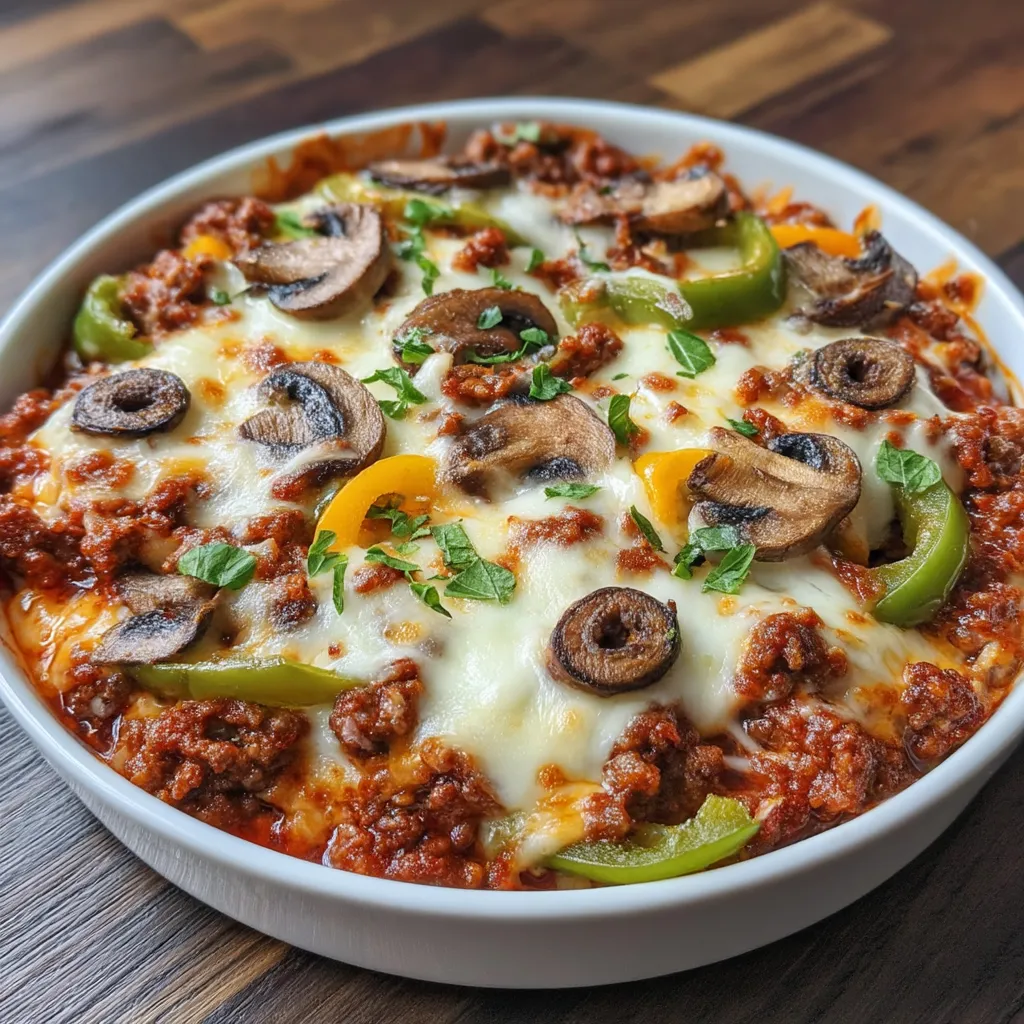 Crustless Low Carb Pizza
