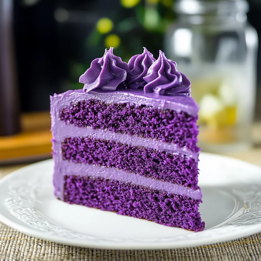 Ube Cake Filipino Purple Yam Cake