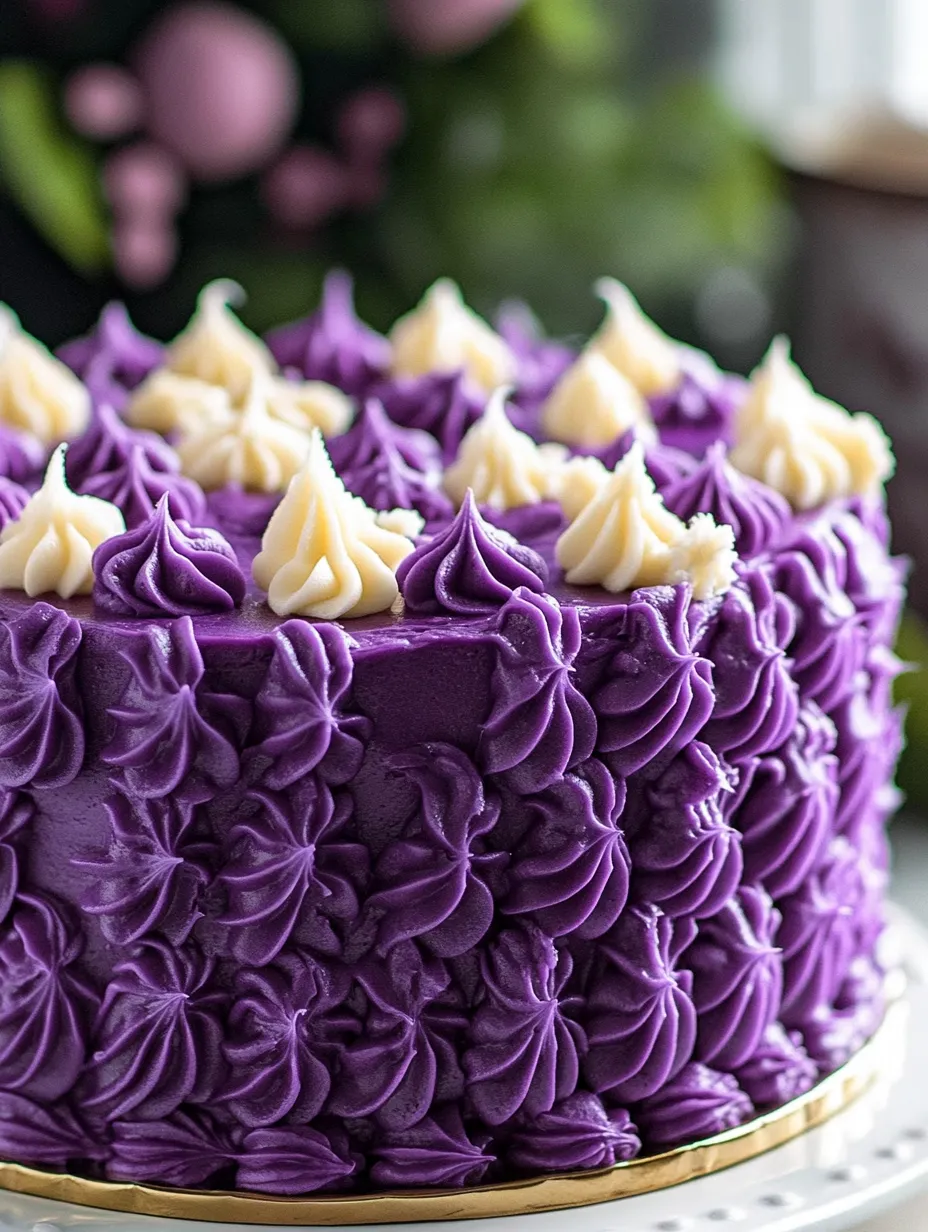 Ube Cake Filipino Purple Yam Cake