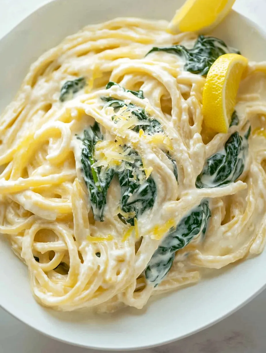 Lemon Ricotta Pasta with Spinach