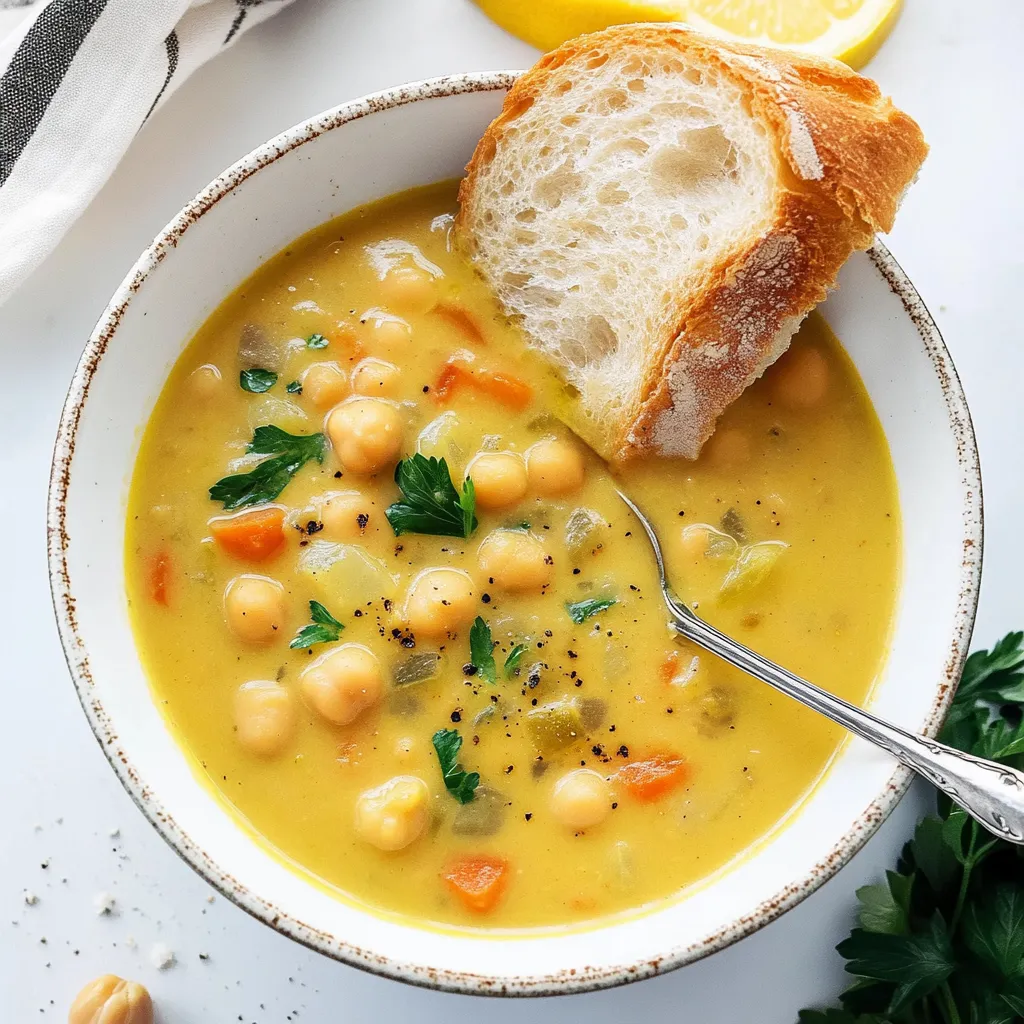 Lemon Chickpea Soup