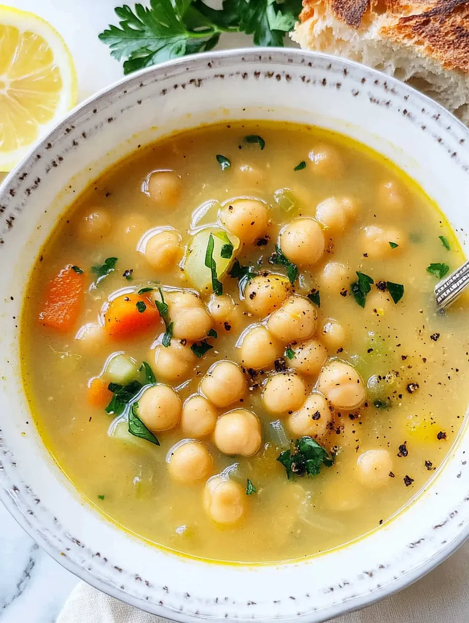 Lemon Chickpea Soup