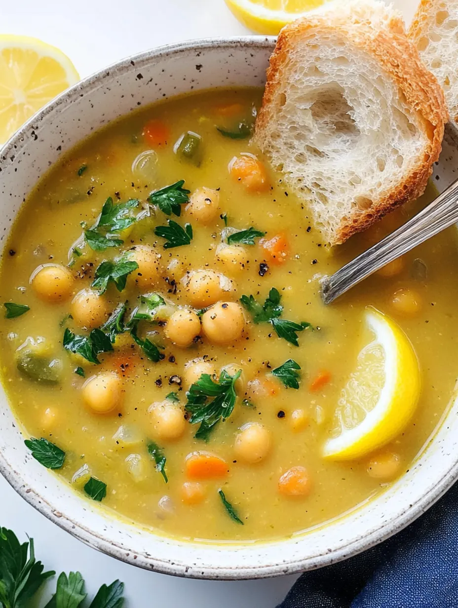 Lemon Chickpea Soup