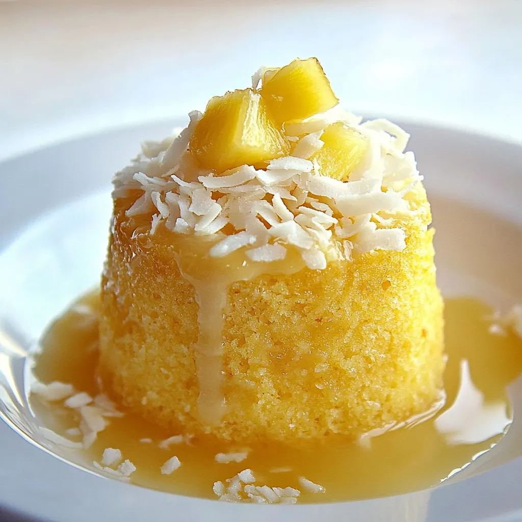 Piña Colada Mug Cake