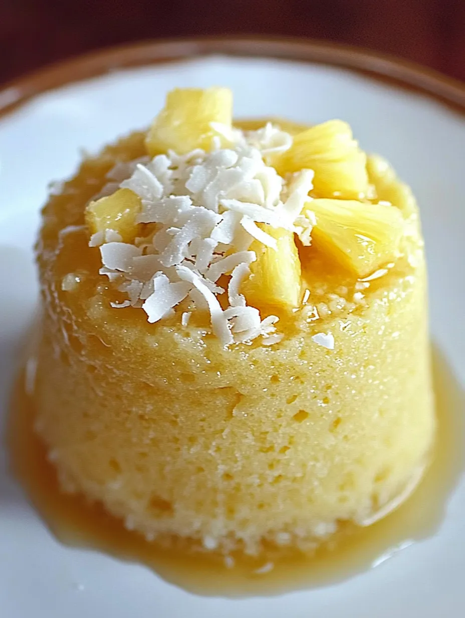 Piña Colada Mug Cake