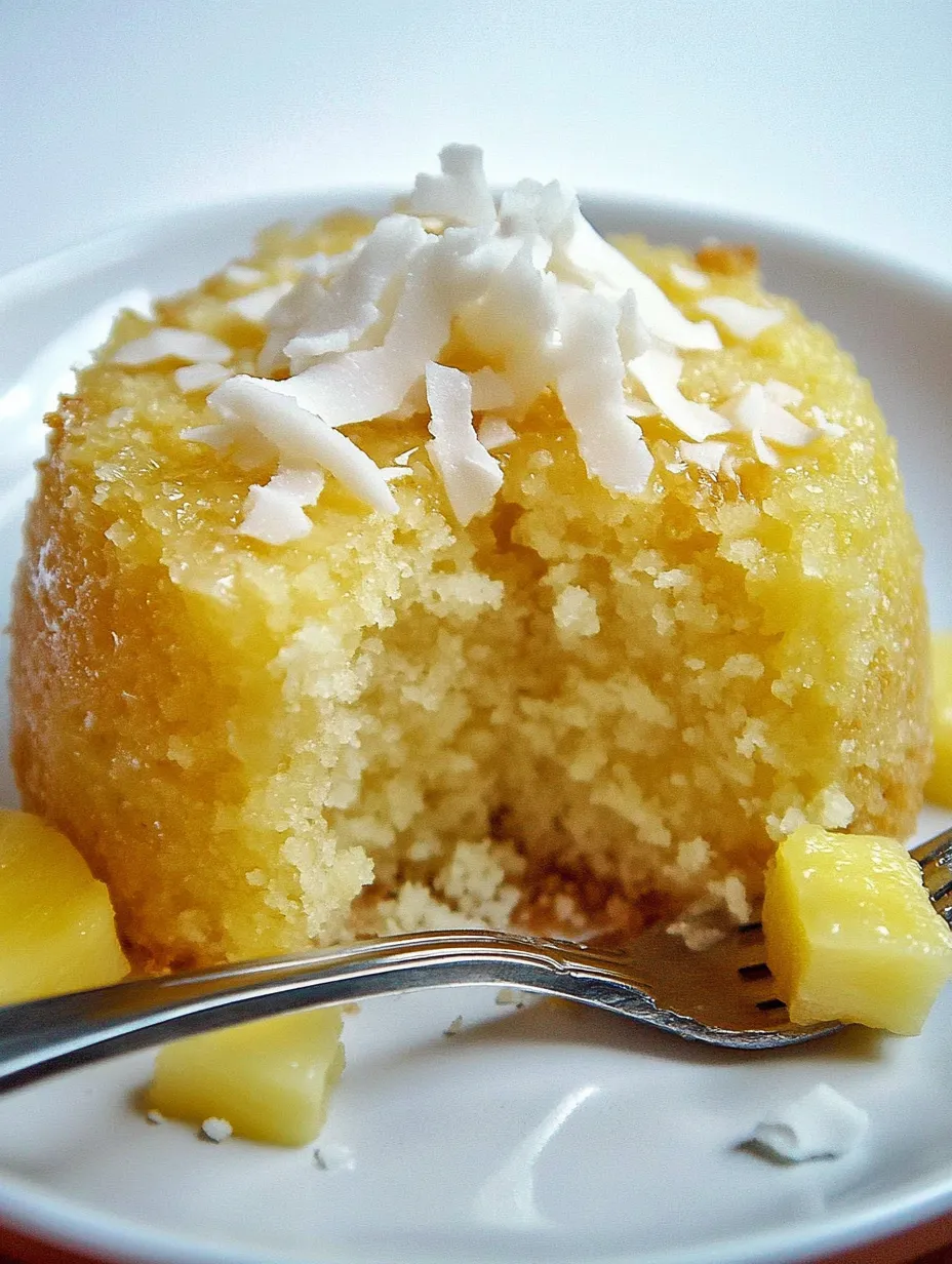 Piña Colada Mug Cake