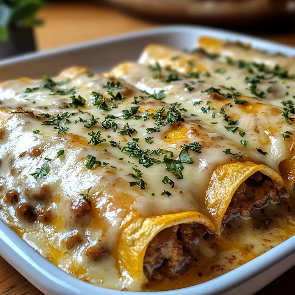 A white plate with a dish of food on it.