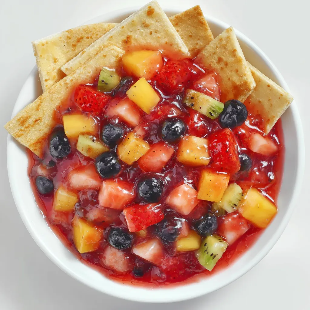 Fruit Salsa with Cinnamon Chips