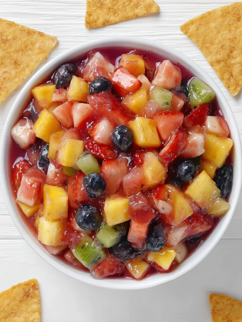 Fruit Salsa with Cinnamon Chips