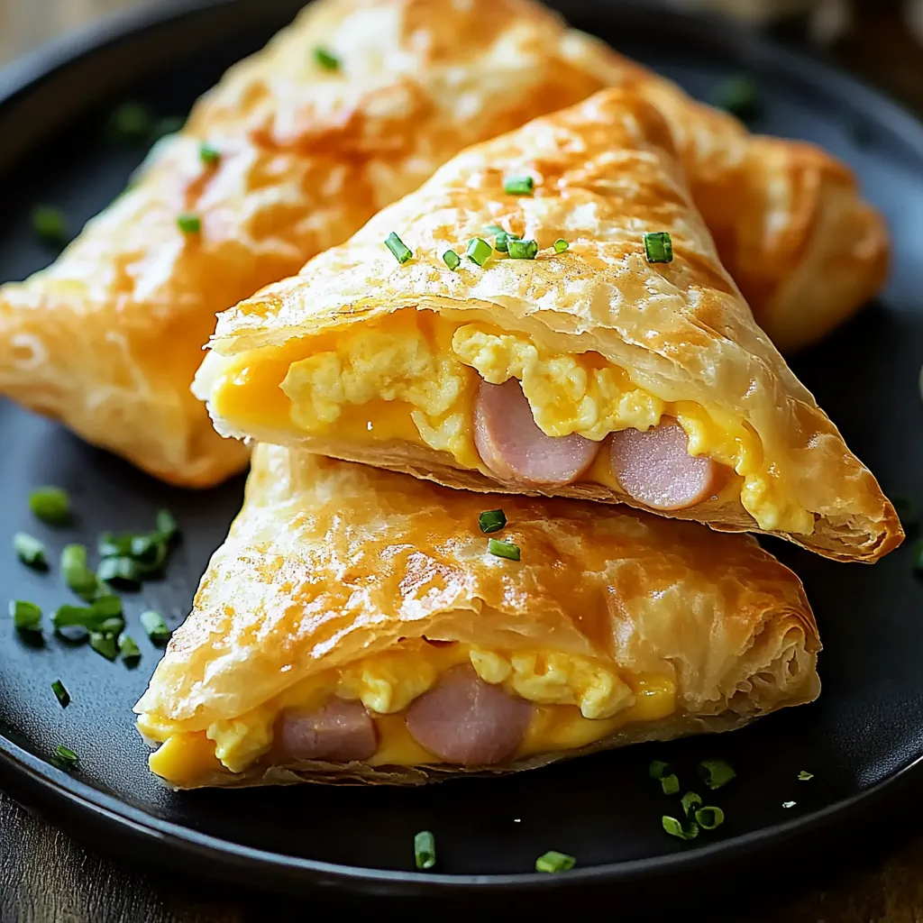 Ham, Egg & Cheese Breakfast Pockets