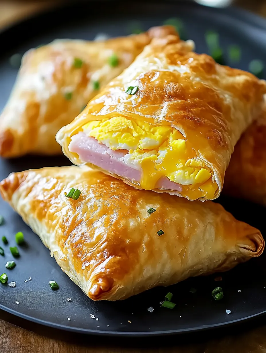 Ham, Egg & Cheese Breakfast Pockets