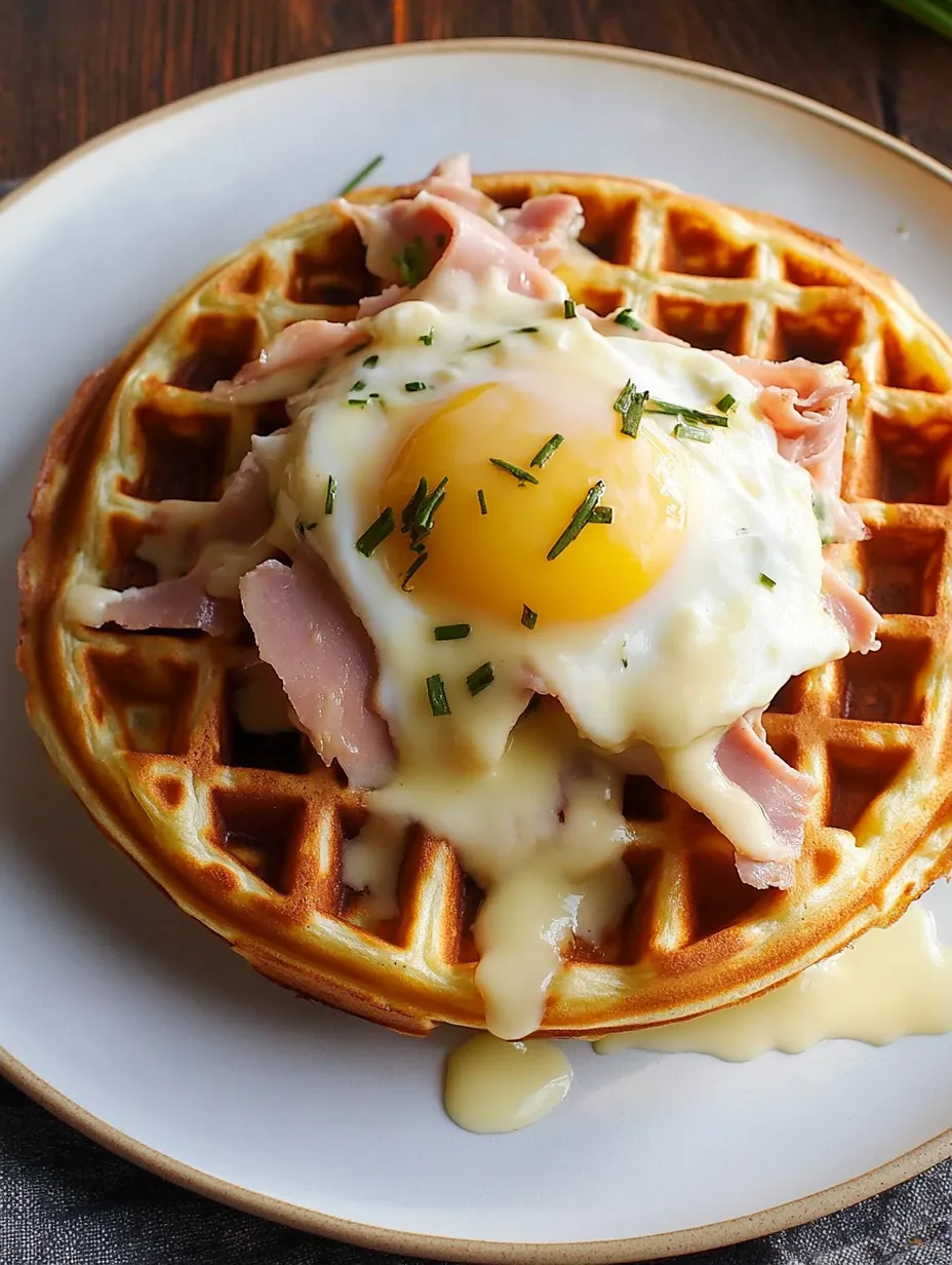 Croque Madame Waffles