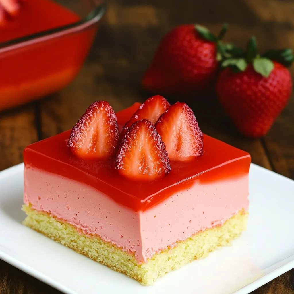 Strawberry Jello Cake