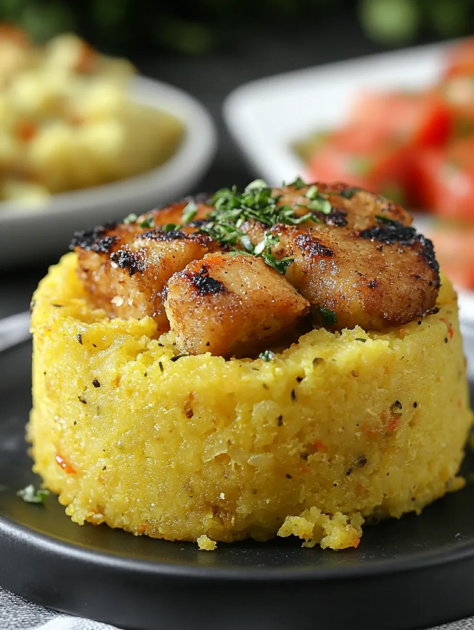Traditional Puerto Rican Mofongo