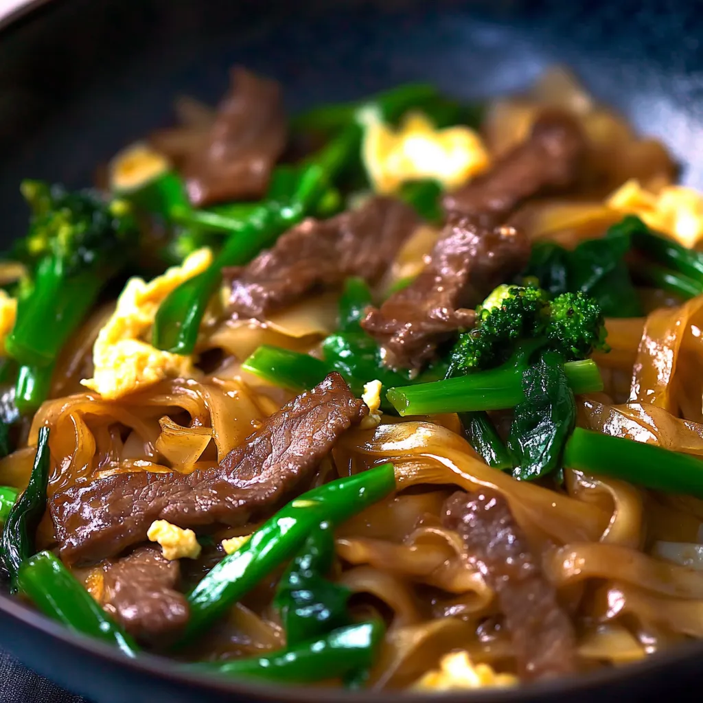 Thai Pad See Ew with Beef