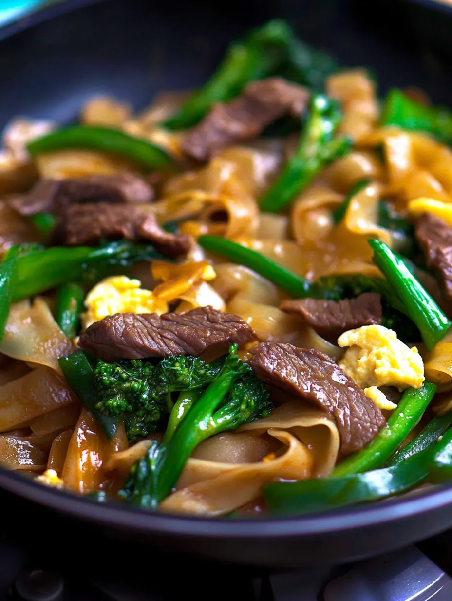 Thai Pad See Ew with Beef