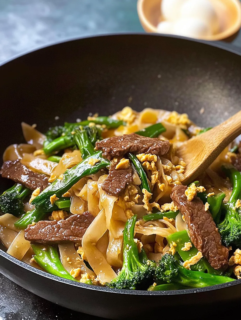 Thai Pad See Ew with Beef