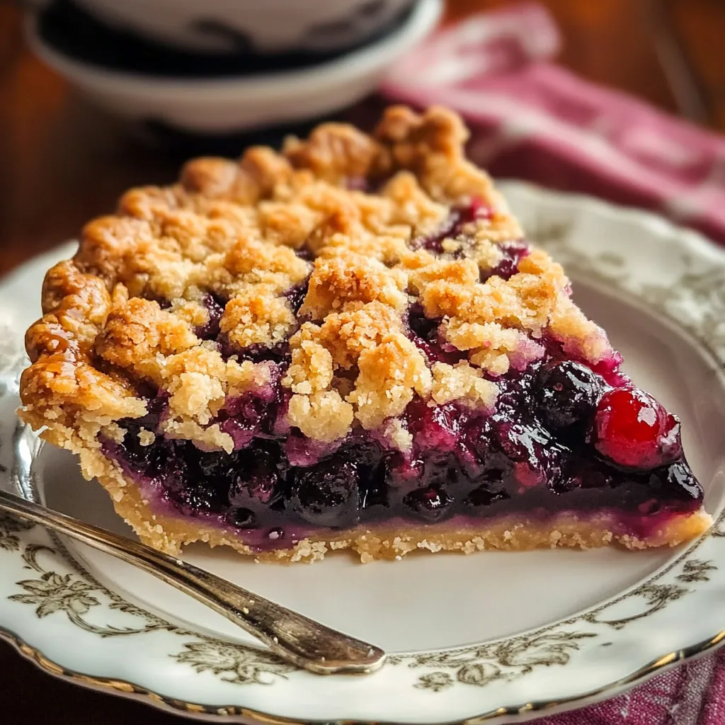Bumbleberry Crumble Pie