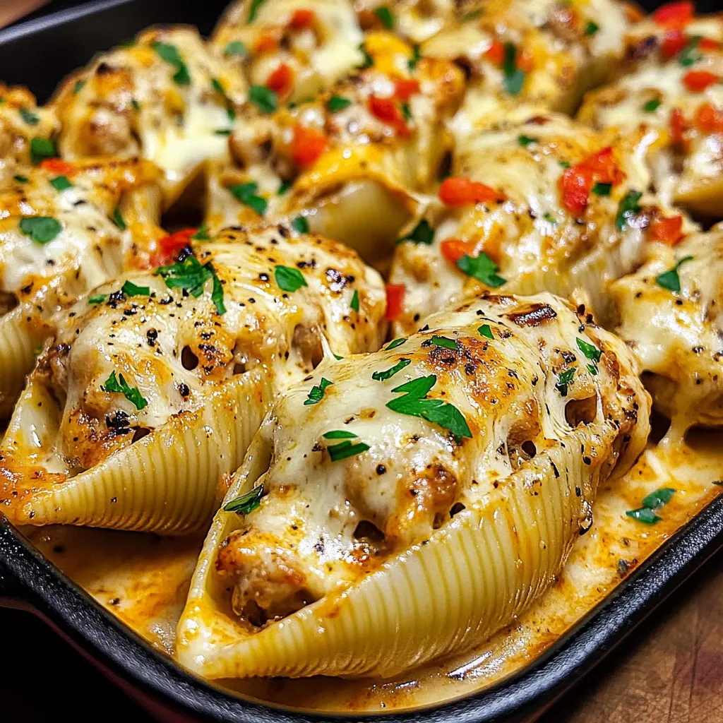 Creamy Cajun Chicken Stuffed Shells