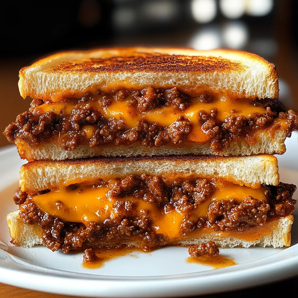 Sloppy Joe Grilled Cheese