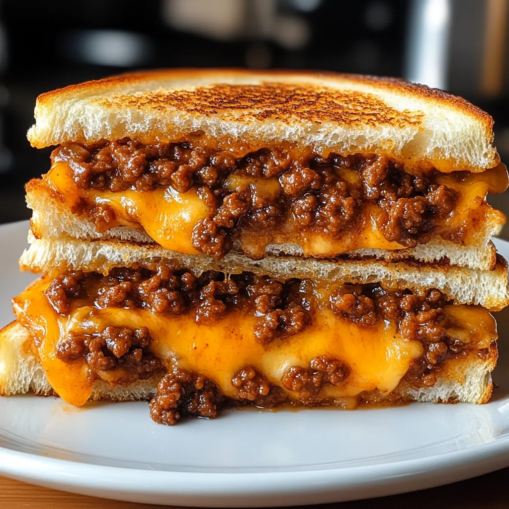 Sloppy Joe Grilled Cheese