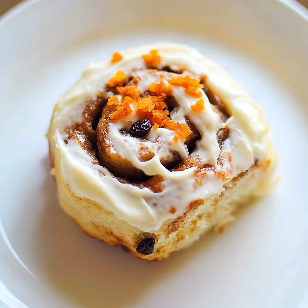 Carrot Cake Cinnamon Rolls