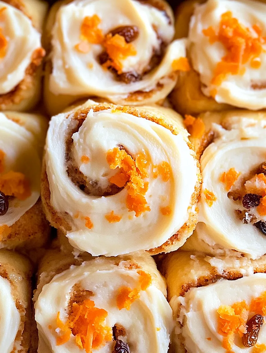 Carrot Cake Cinnamon Rolls