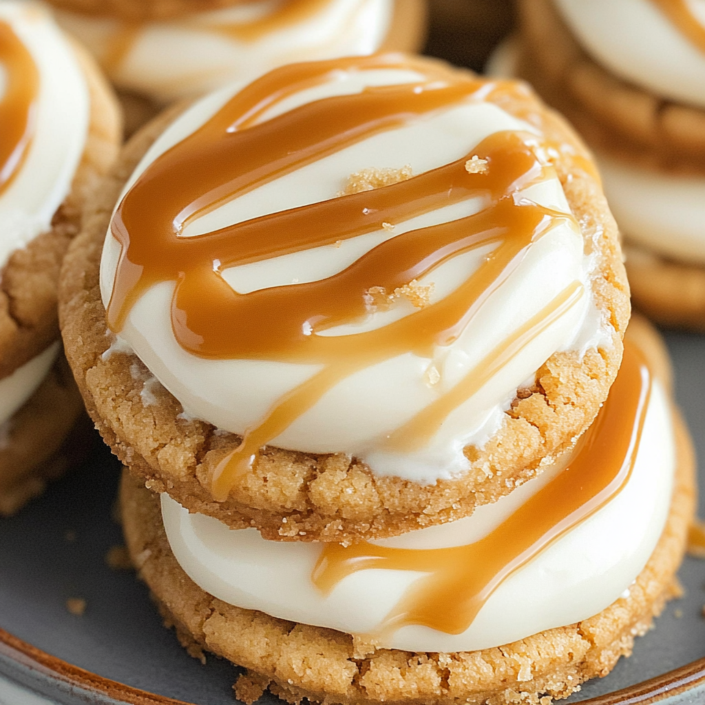 Salted Caramel Cheesecake Cookies