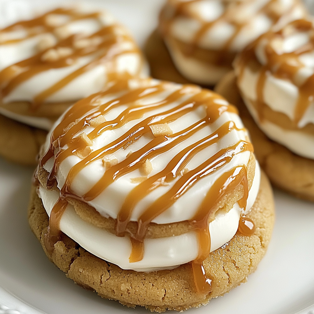 Salted Caramel Cheesecake Cookies