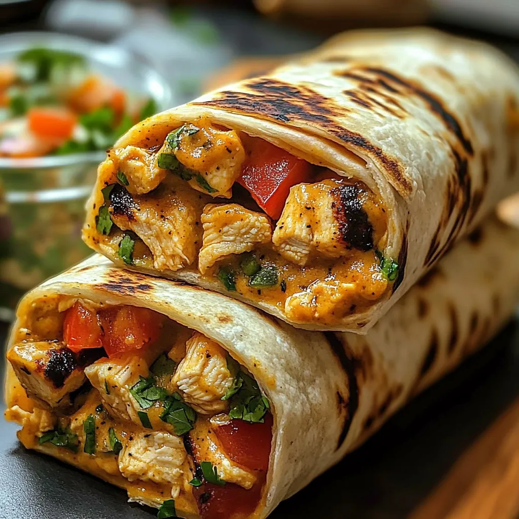 Chipotle Ranch Grilled Chicken Burrito