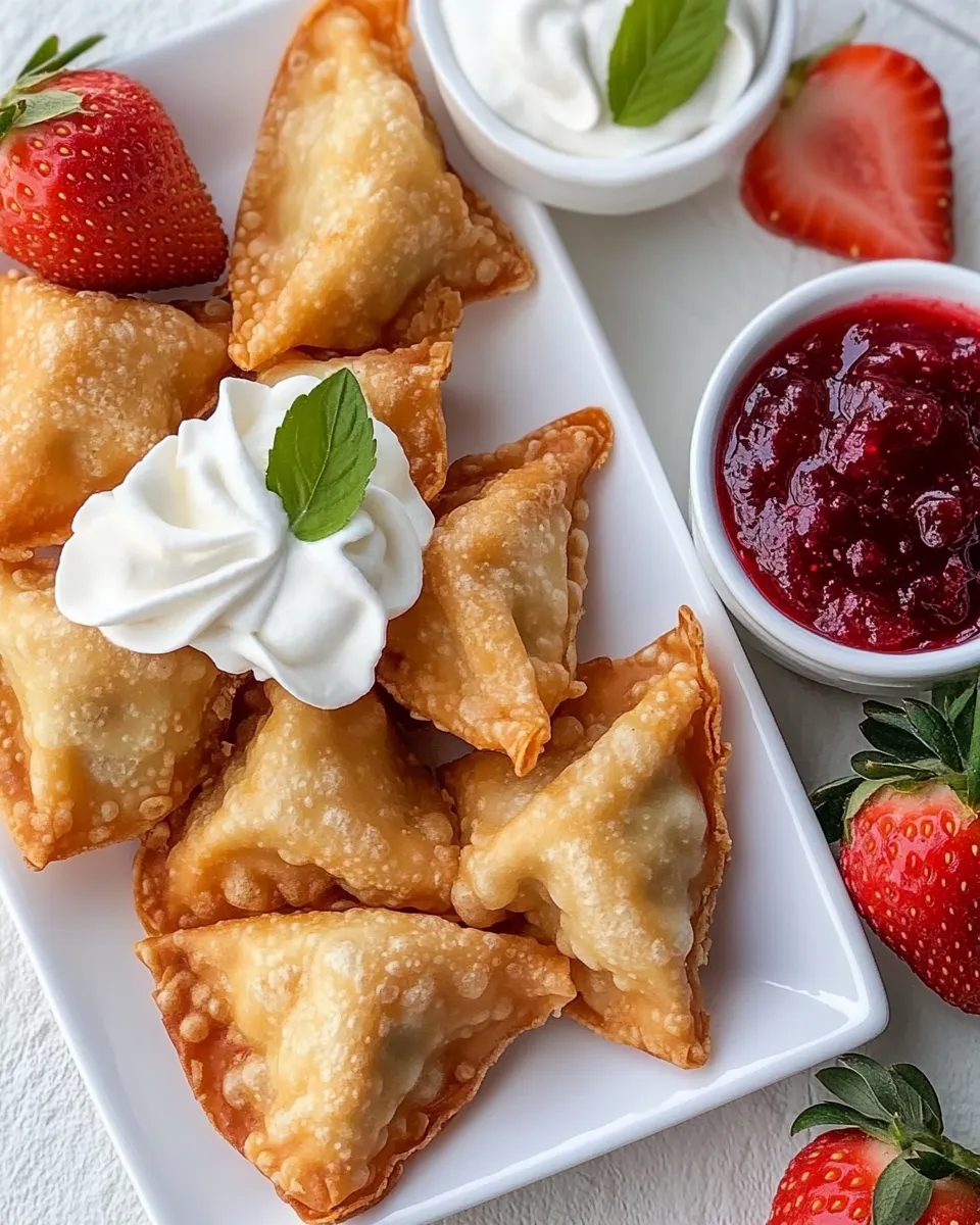 A plate of food with a strawberry and a bowl of jam.