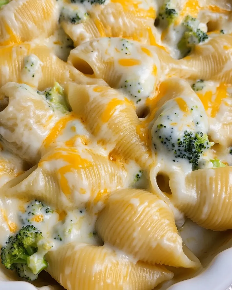 A plate of pasta with cheese and broccoli.