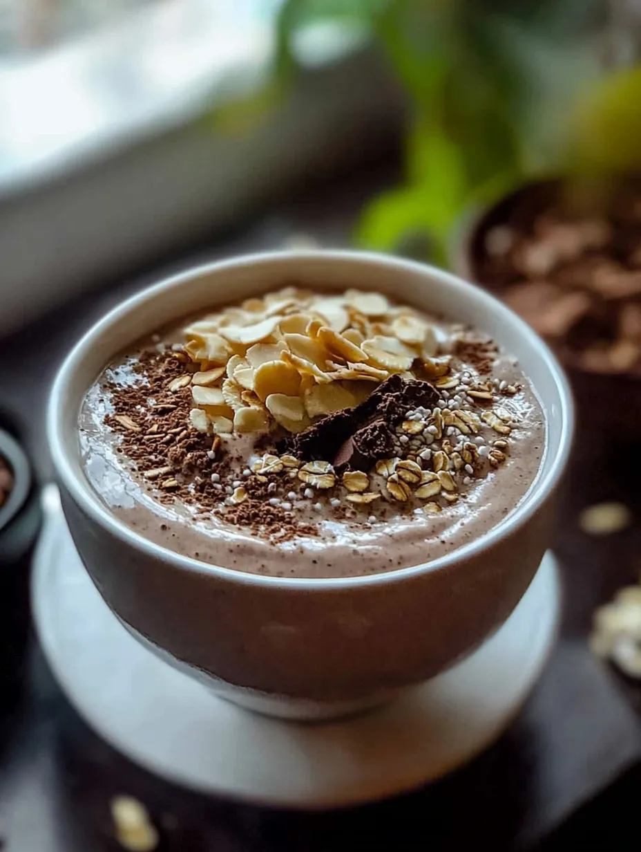 Espresso Peanut Butter Chocolate Smoothie Bowl