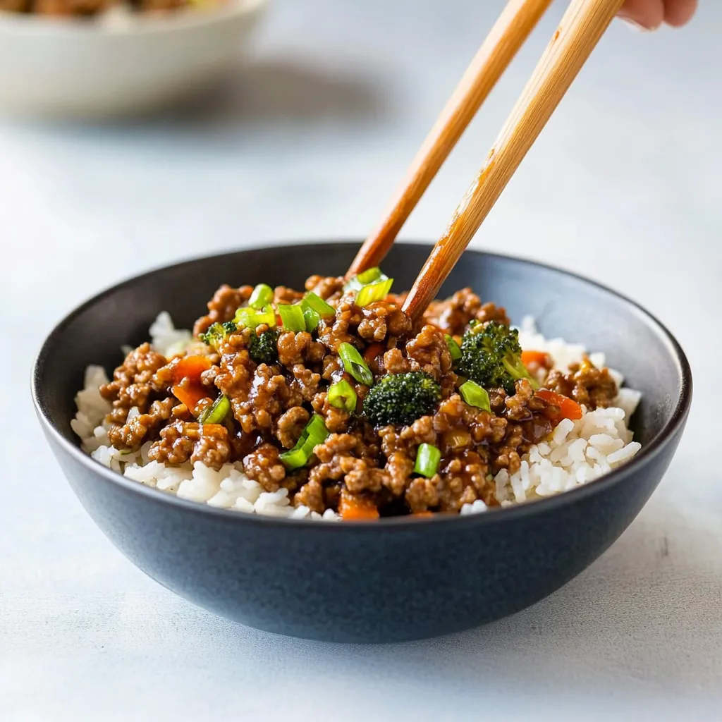 Teriyaki Turkey Rice Bowl