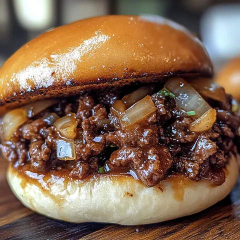 Sloppy Joes with Beef and Onion