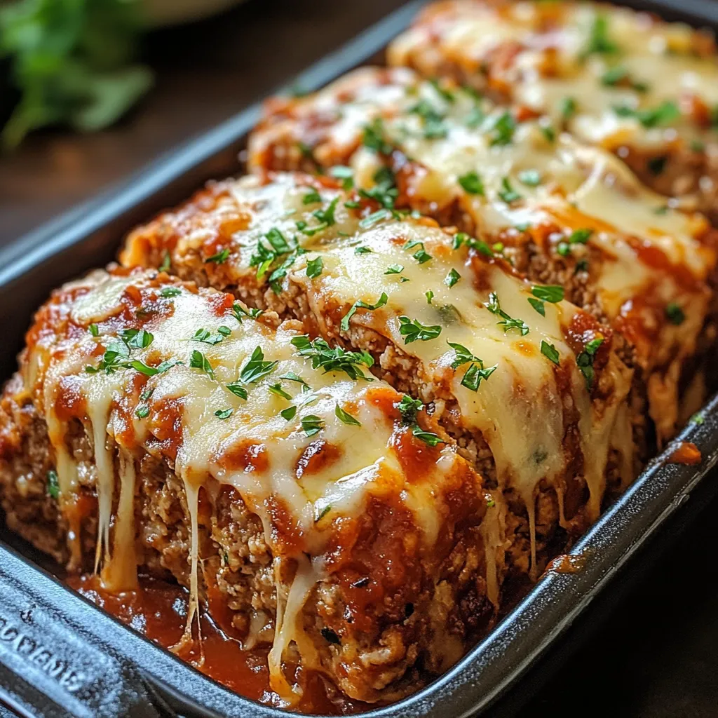 Garlic Parmesan Chicken Meatloaf