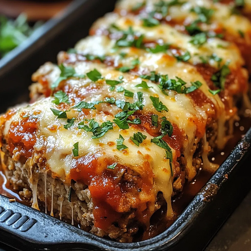 Garlic Parmesan Chicken Meatloaf