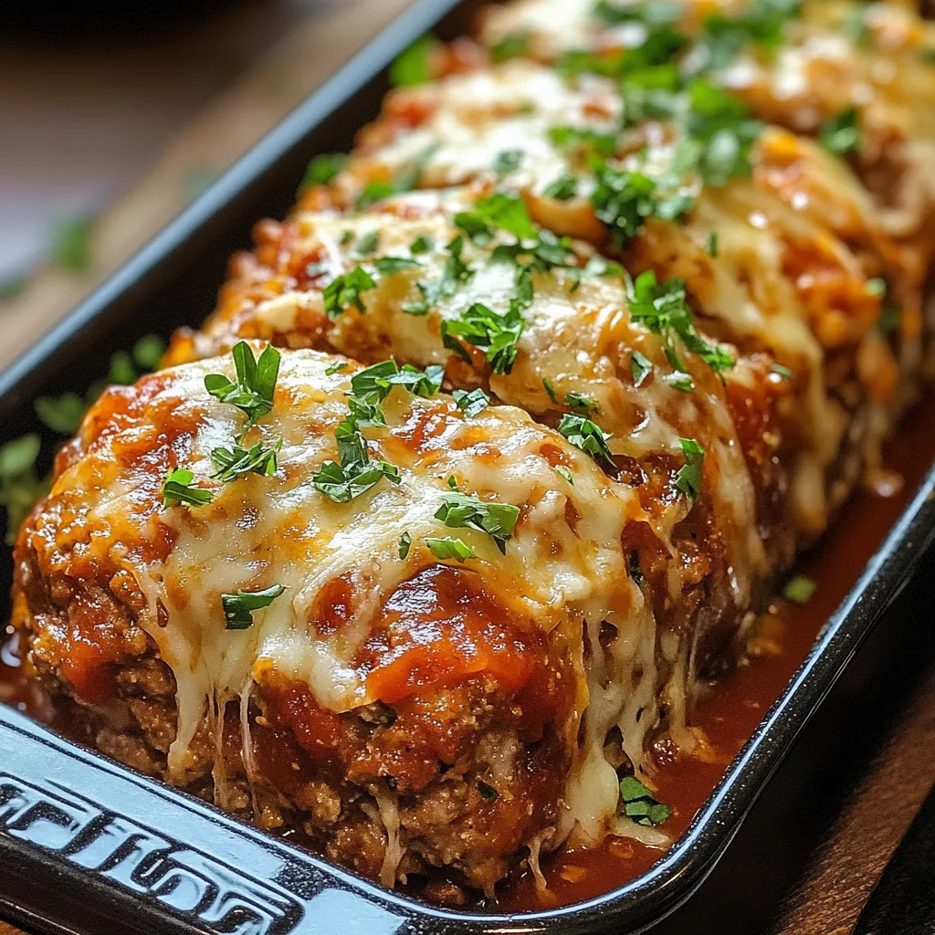 Garlic Parmesan Chicken Meatloaf