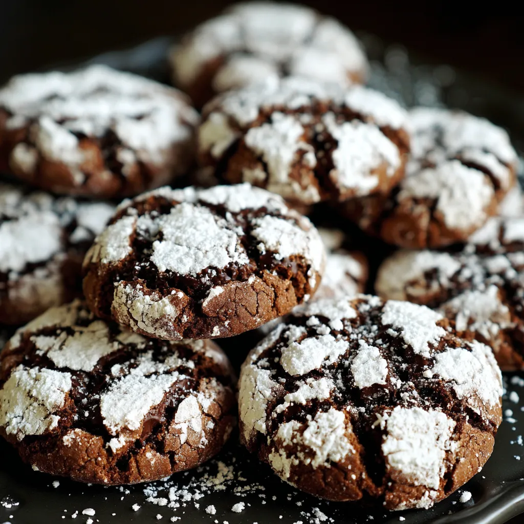Chocolate Crinkle Cookies